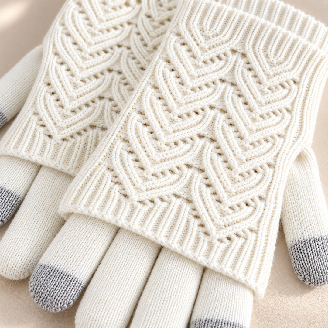 Cleo Layered Knit Gloves