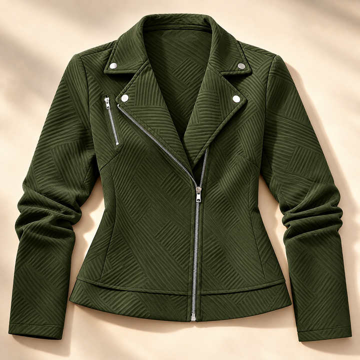 Francesca Textured Moto Jacket