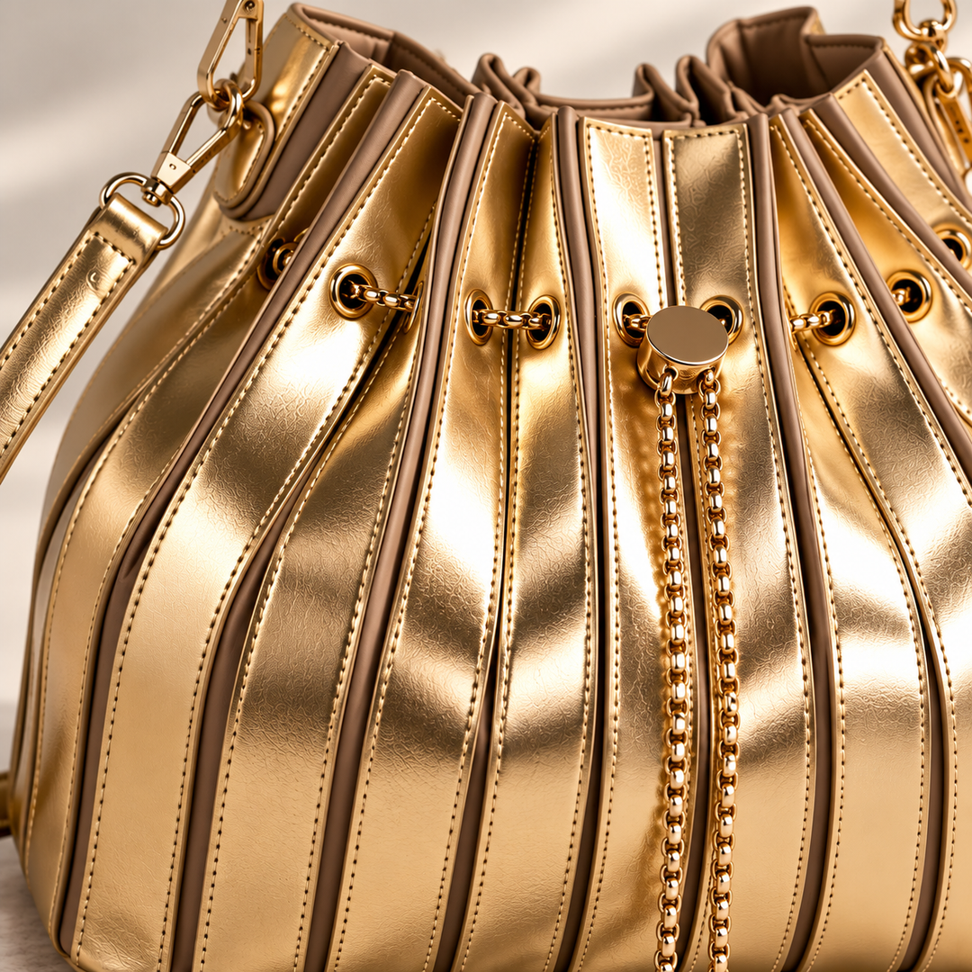 Atelier Pleated Bucket Bag