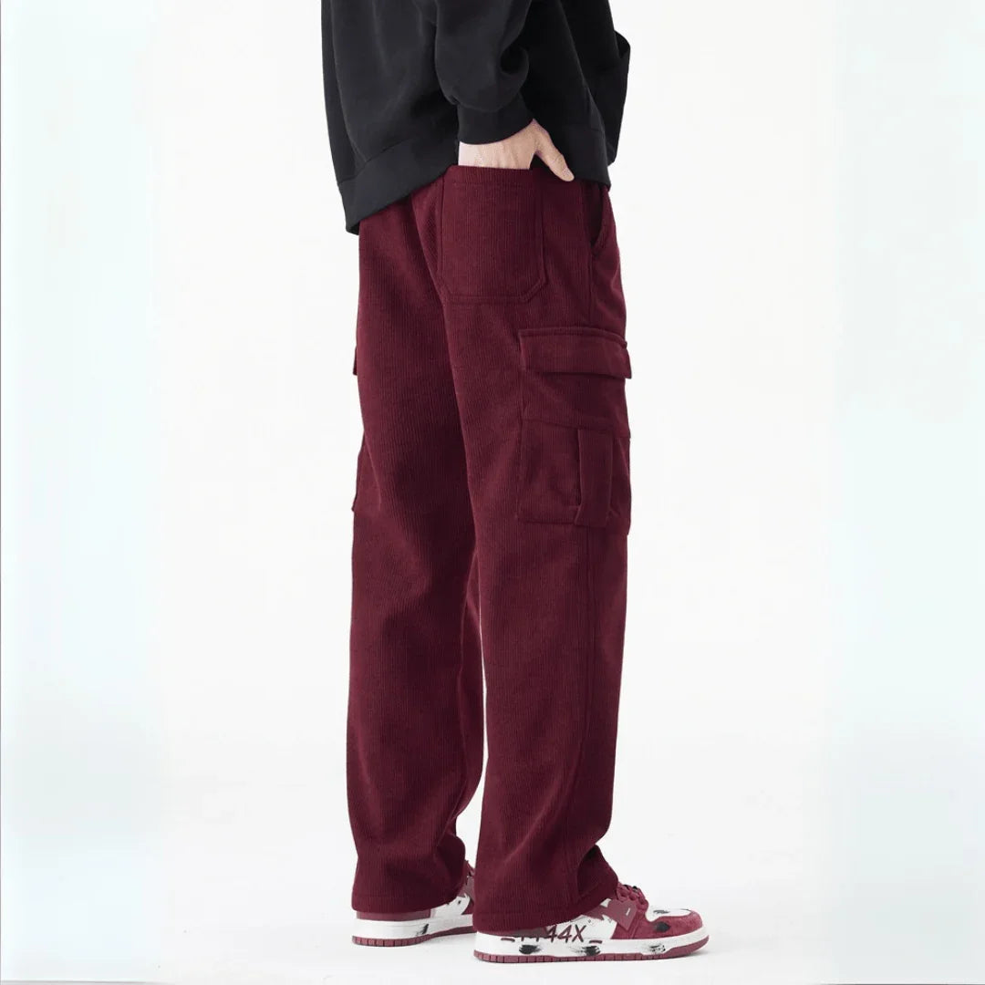 Origin Fleece Corduroy Pants — close-up detail