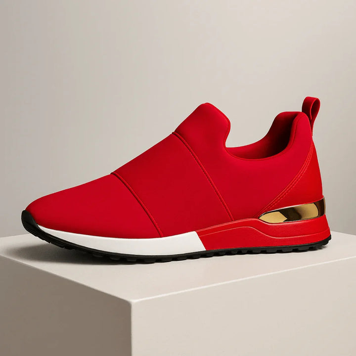 Harper Lane Gilded Sneakers — lifestyle shot