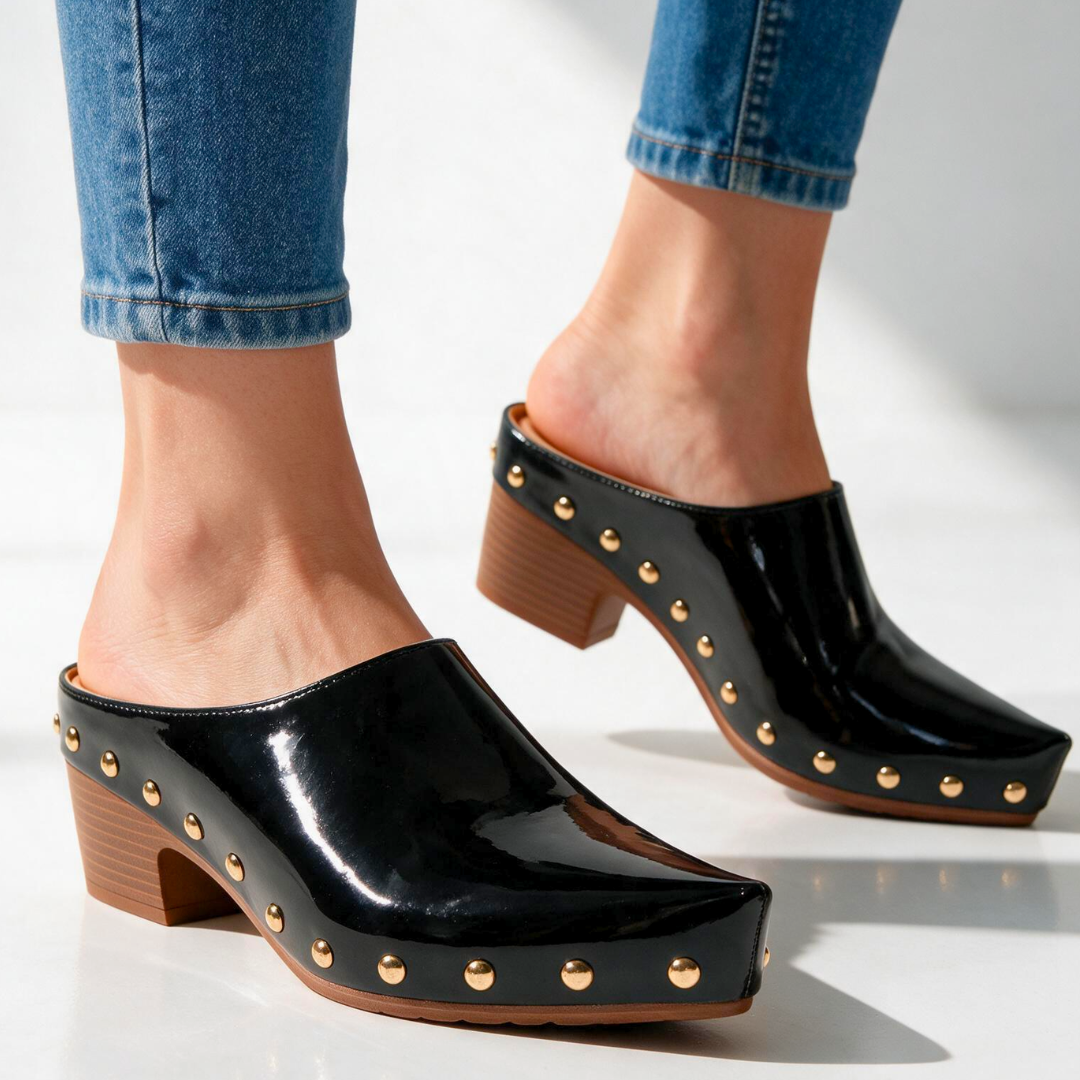 Sutton Studded Mules