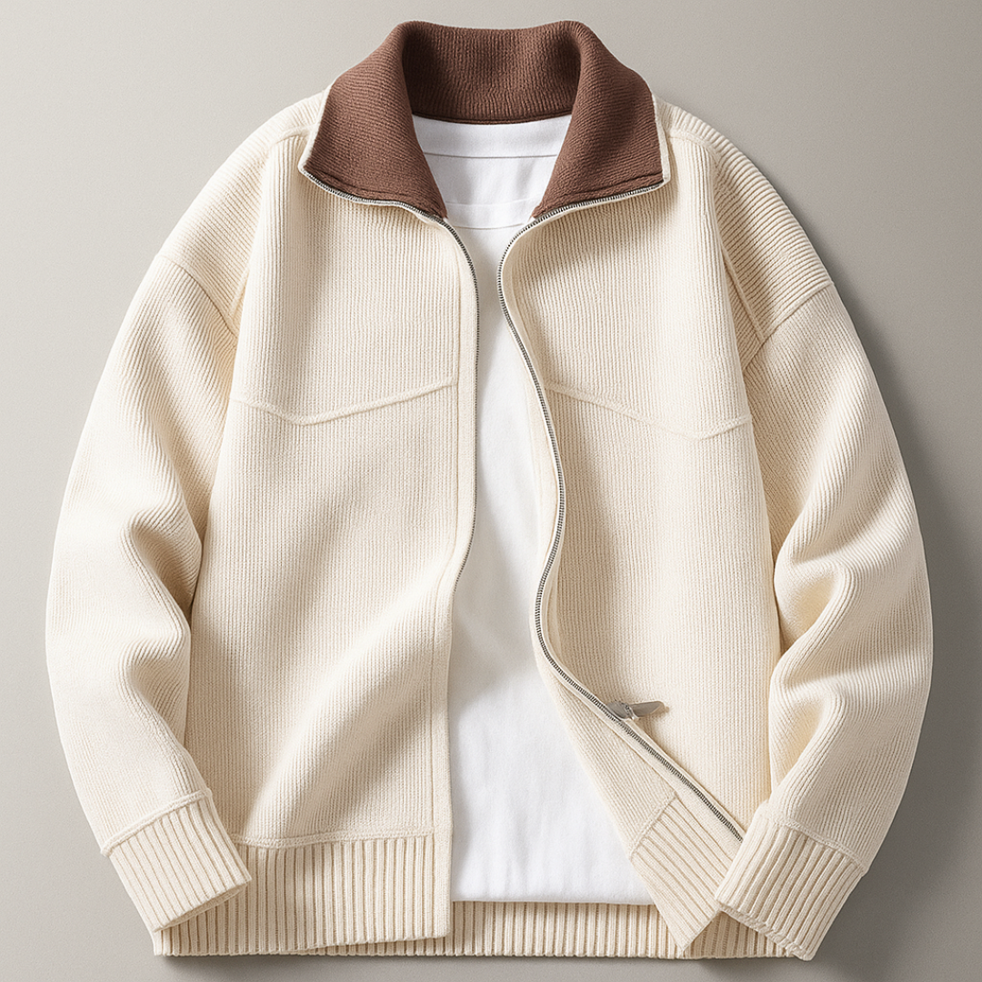 Alder Ridge Zip Cardigan — lifestyle shot