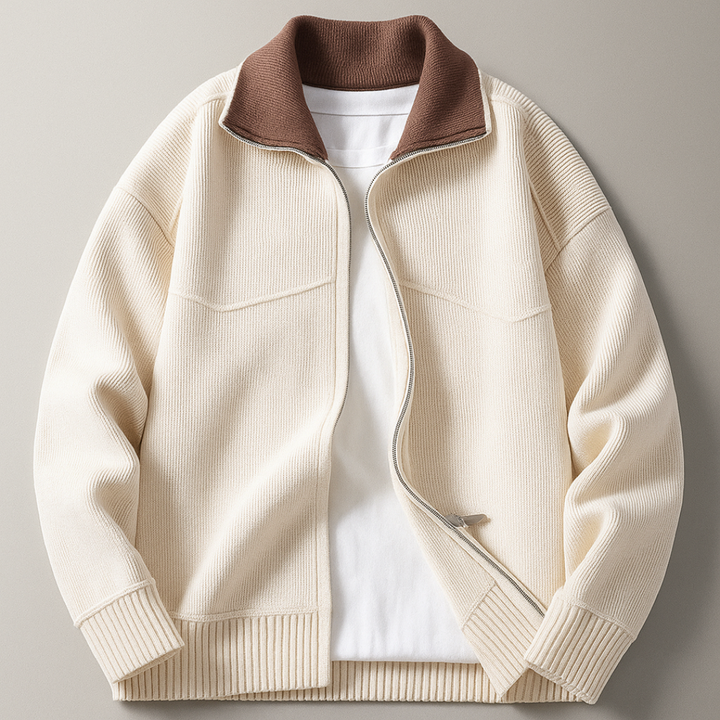 Alder Ridge Zip Cardigan — lifestyle shot
