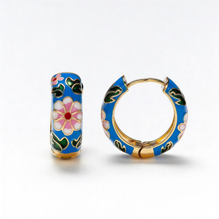 Aria Floral Earrings — alternate view