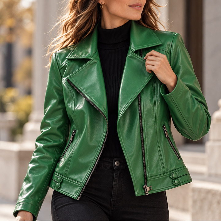 Francesca Lapel Moto Jacket