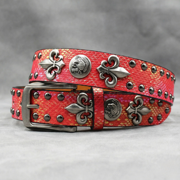 Anarchy Artifact Studded Belt — detail view