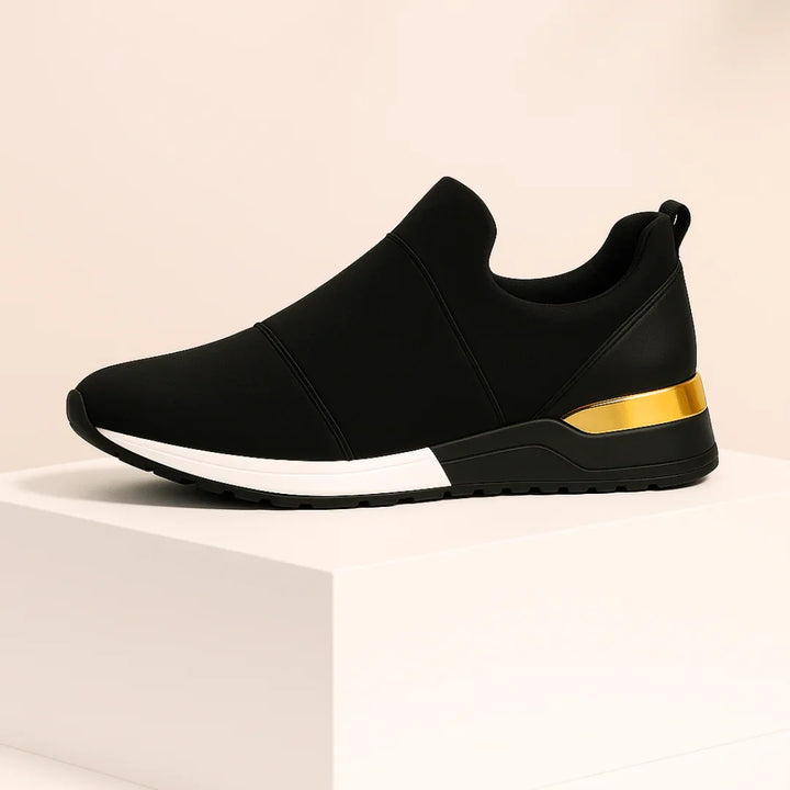 Harper Lane Gilded Sneakers — detail view