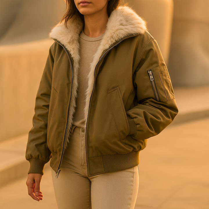 Avalon Ridge Fur Bomber — packaging