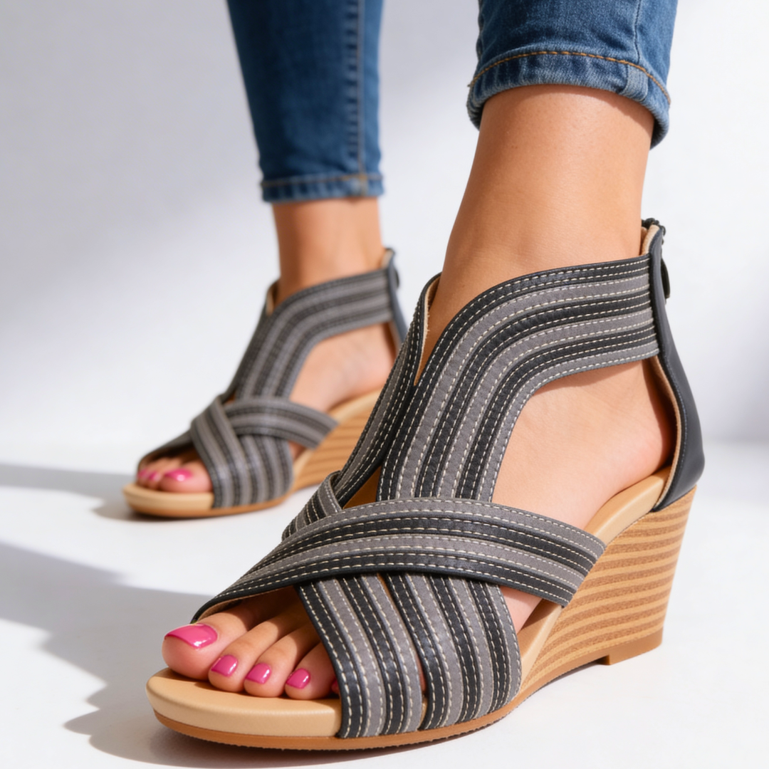 Odette Wedge Sandals — packaging