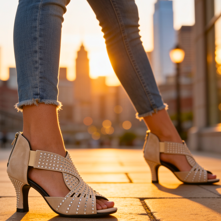 Chelsea Lake Rhinestone Heels