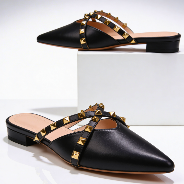 Odette Crossover Studded Sandals — alternate view