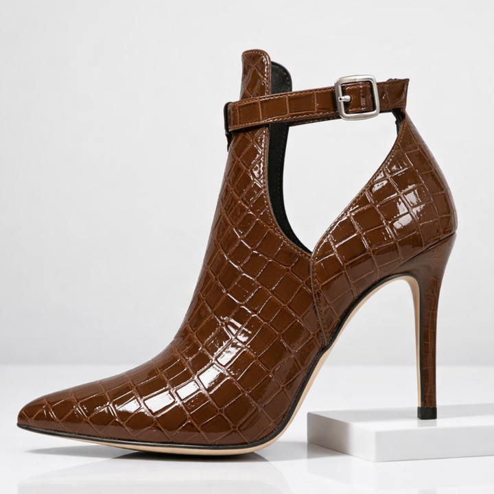 Harper Lane Gator Stiletto Heels — detail view