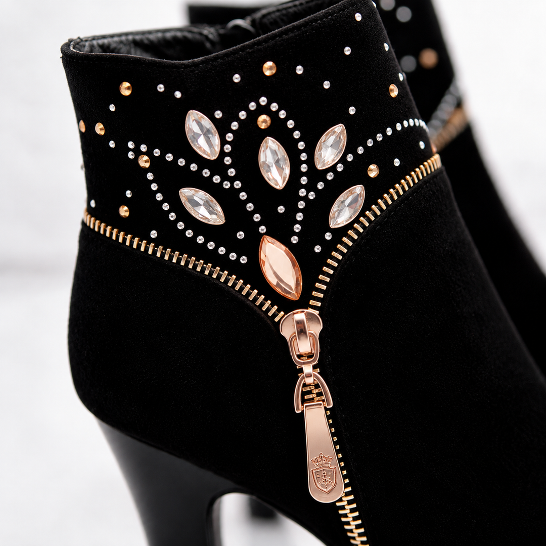 Banff Rhinestone Ankle Boots