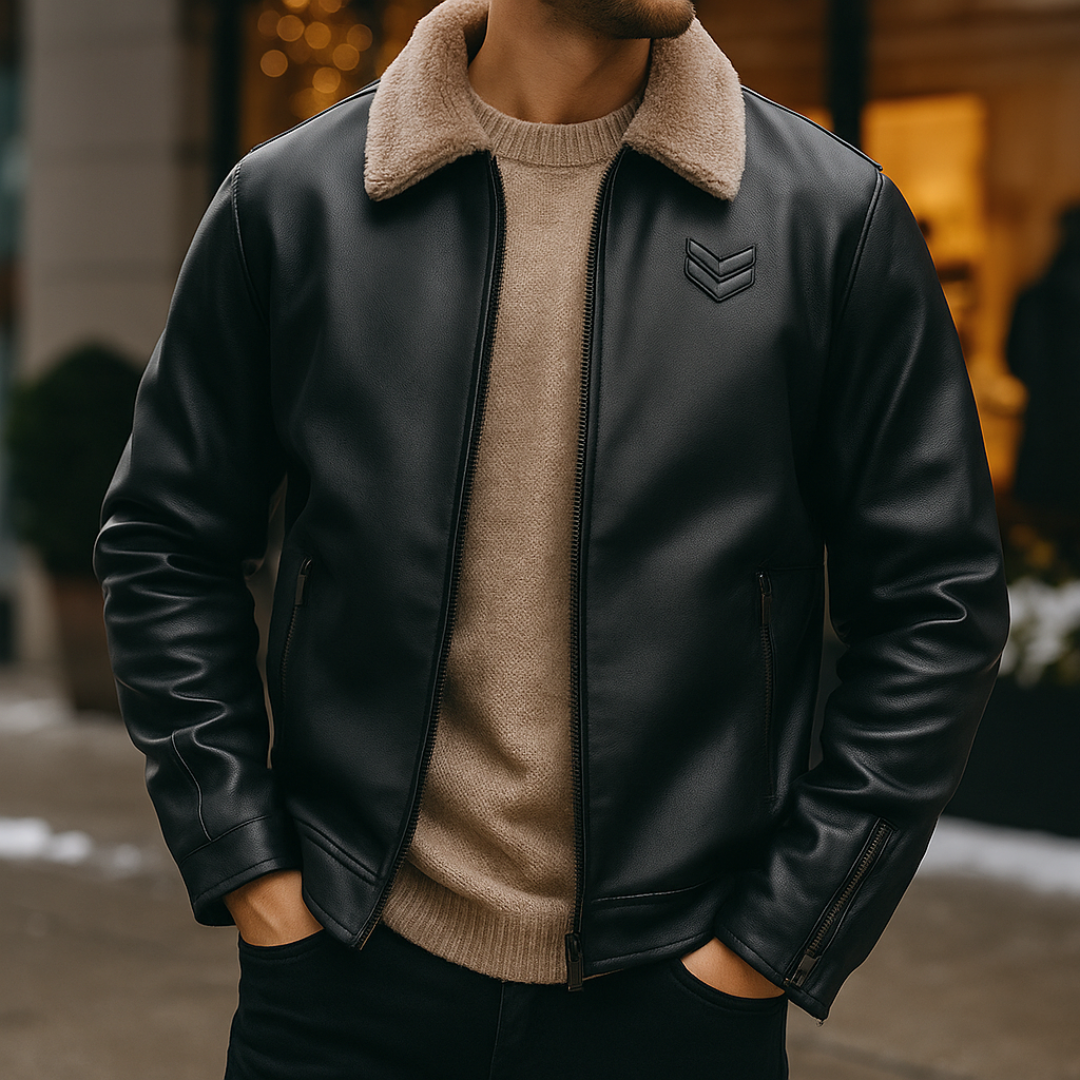 The Regent Flight Jacket — side view