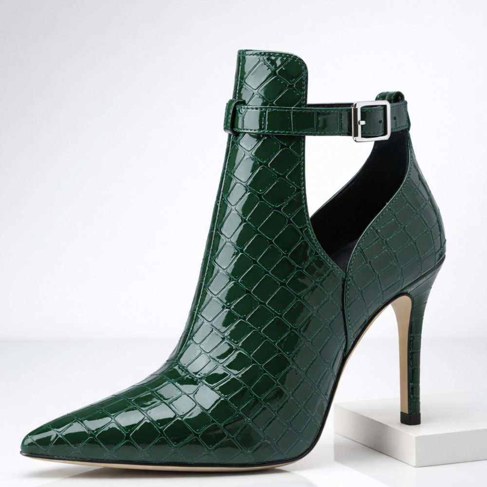 Harper Lane Gator Stiletto Heels — side view
