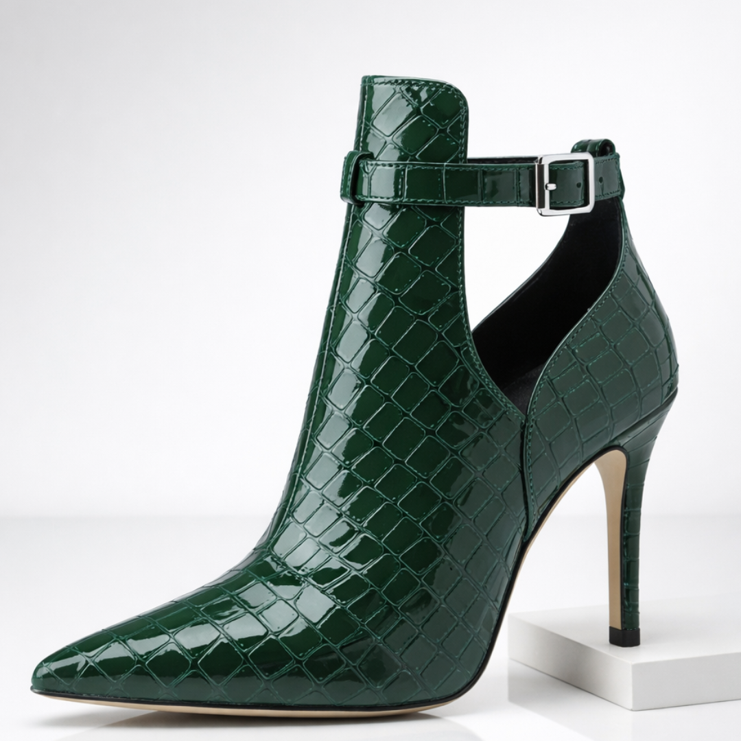 Harper Lane Gator Stiletto Heels — side view