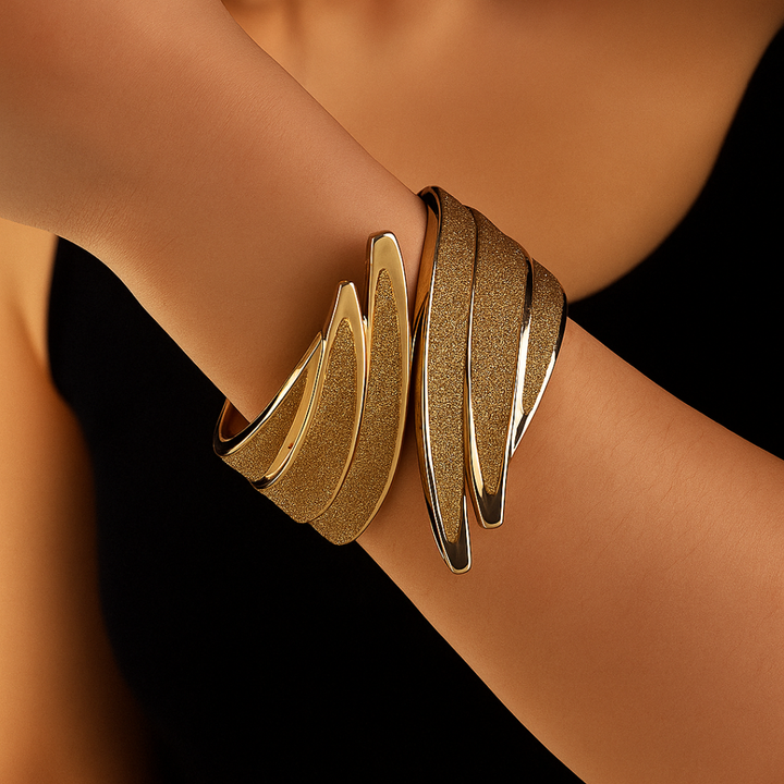 Aurora Glide Cuff Bracelet — detail view