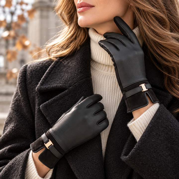 Helena Belted Cuff Gloves