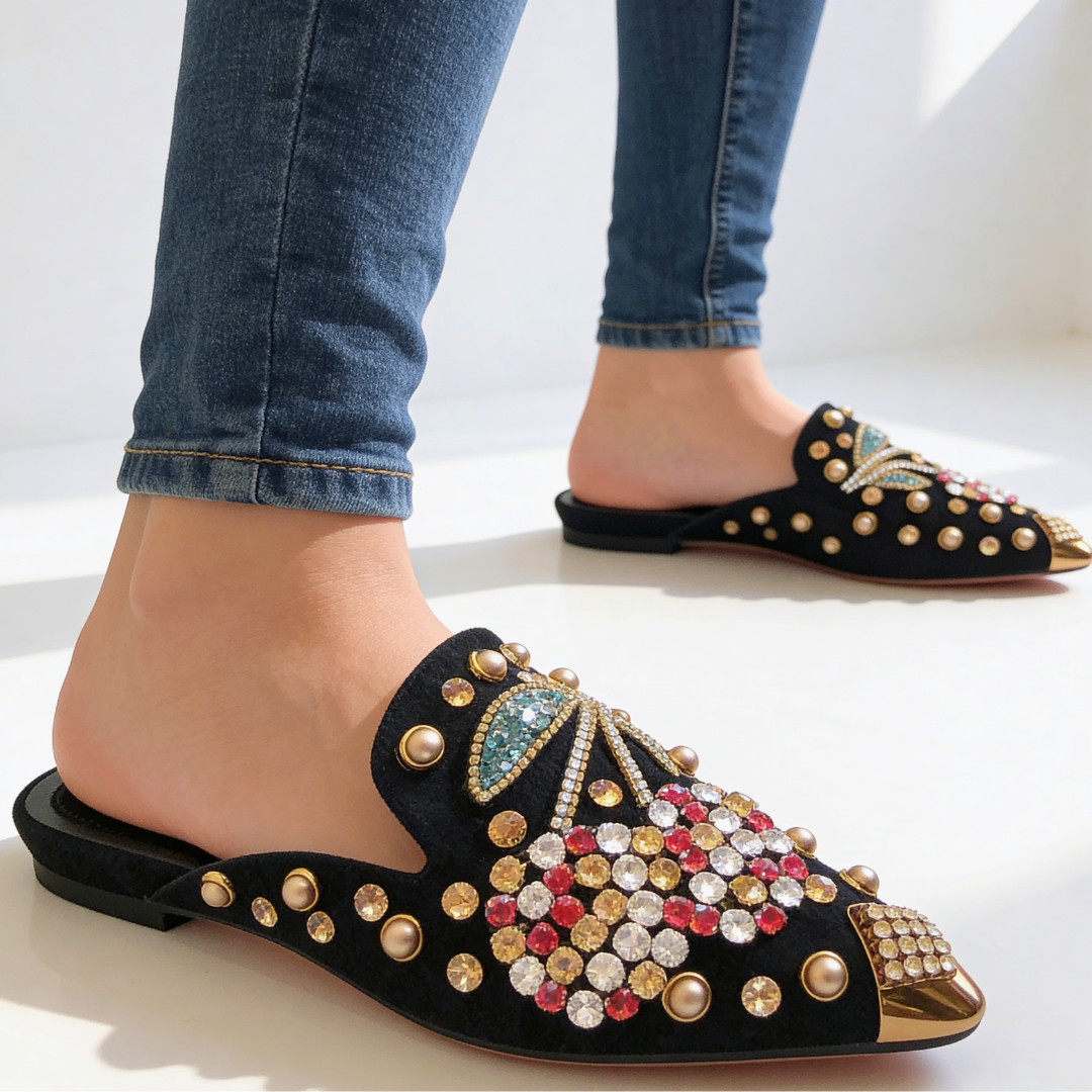 Odette Cherry Belle Slip-On's — detail view