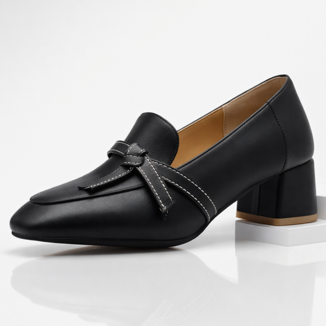 Harper Lane Silk Loop Loafers — detail view