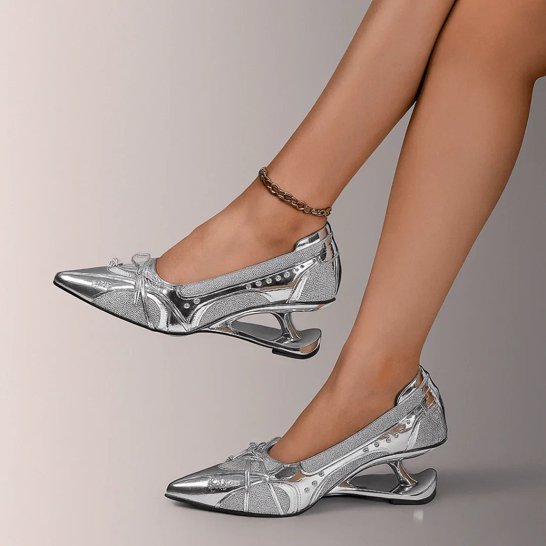 Vivienne Block Heels — front view