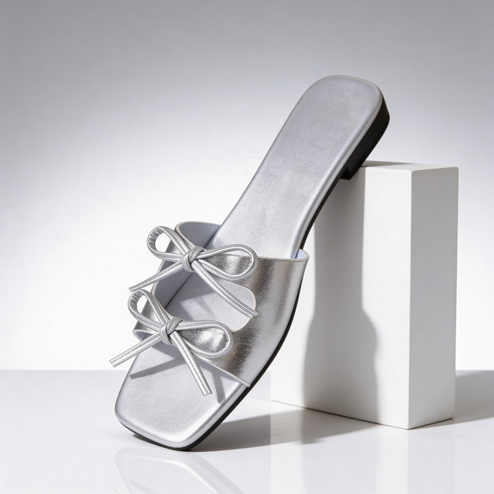 Odette Bow Slides — side view
