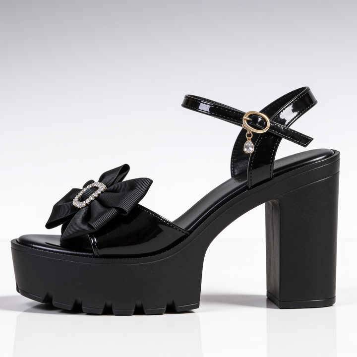 Merlot Bow Heels