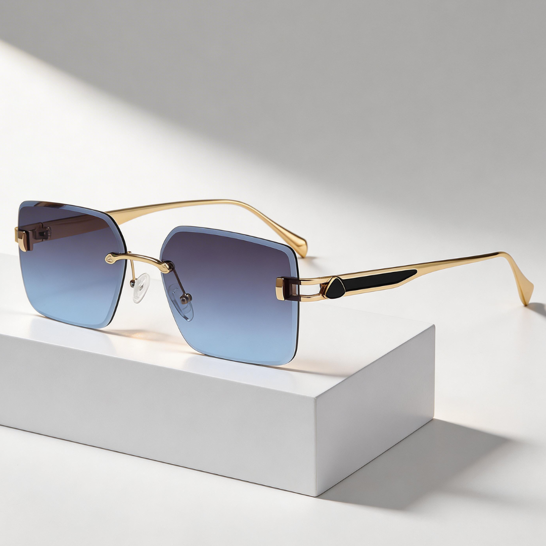 Milana Rimless Shades — side view
