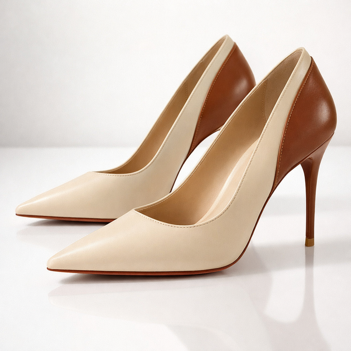 Vivienne Two-Tone Heels — front view