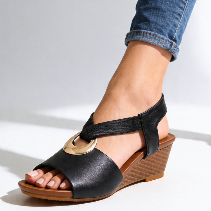 Odette Slingback Wedges — front view