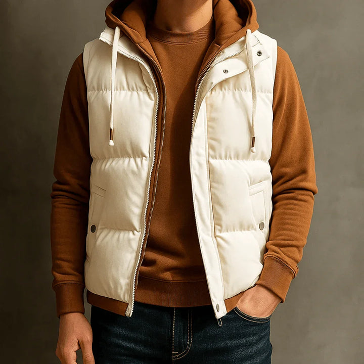 Fairmont Hooded Vest — lifestyle shot