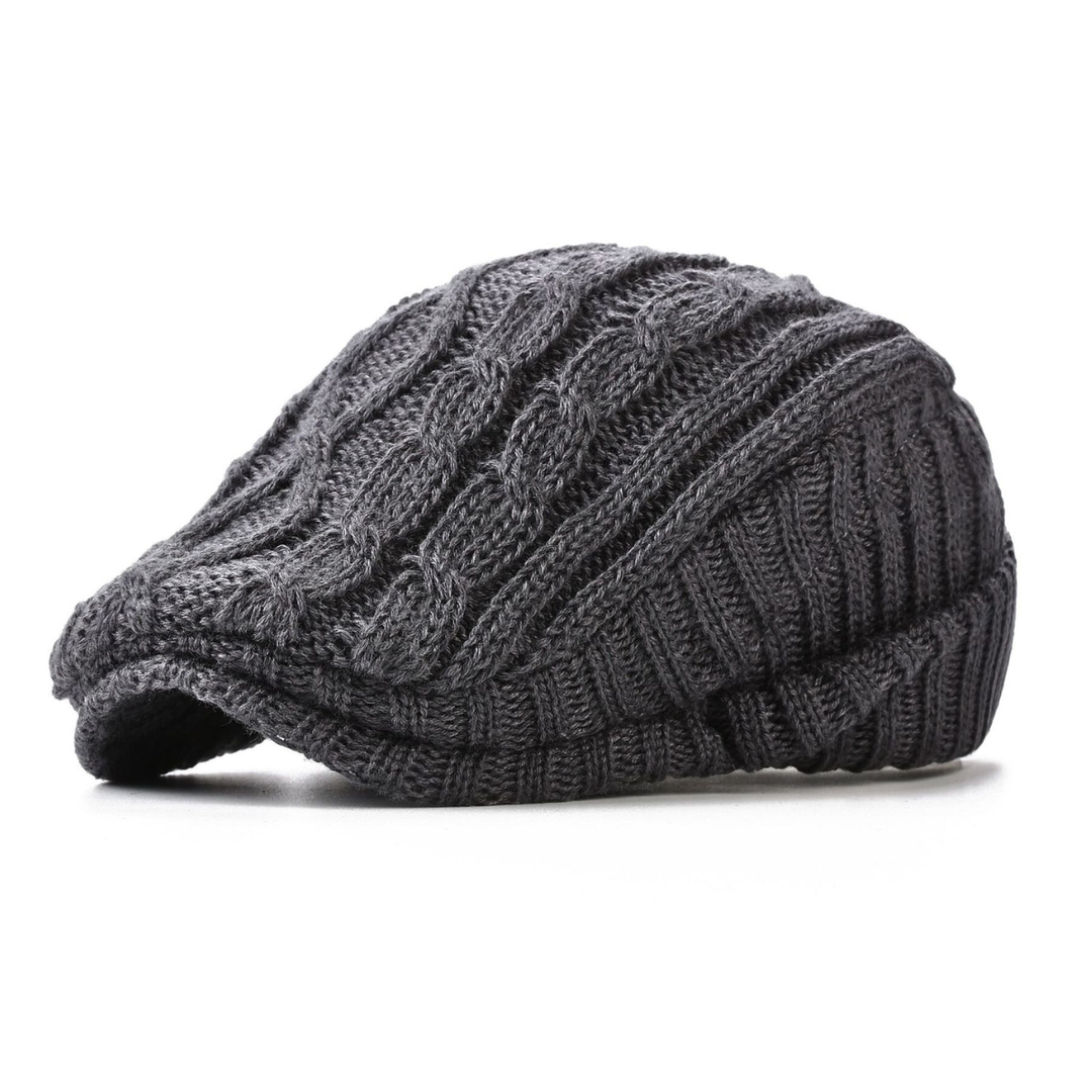 Summit Knit Flat Cap — front view