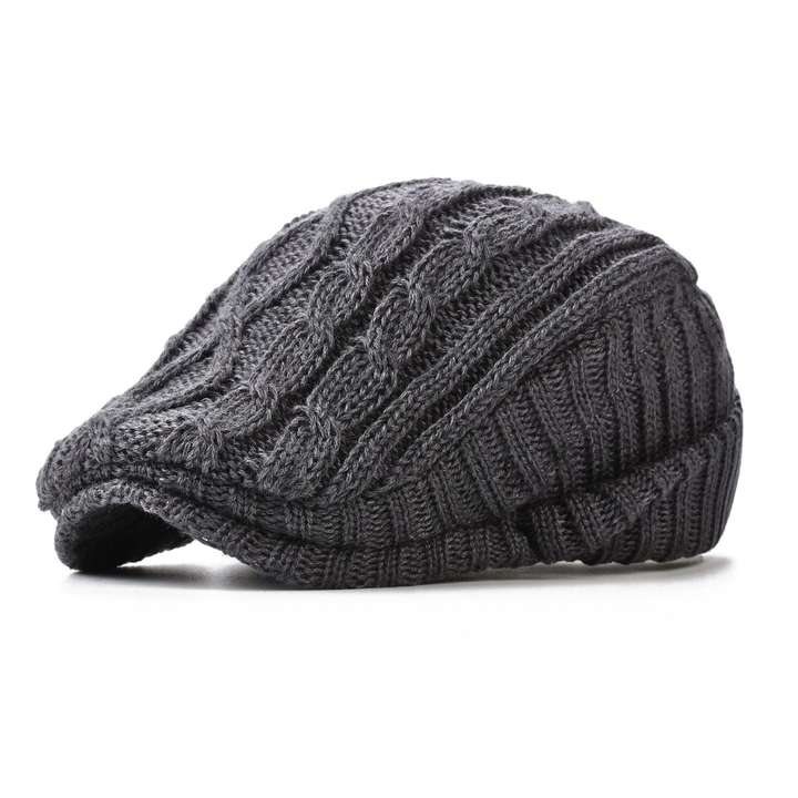 Summit Knit Flat Cap — front view