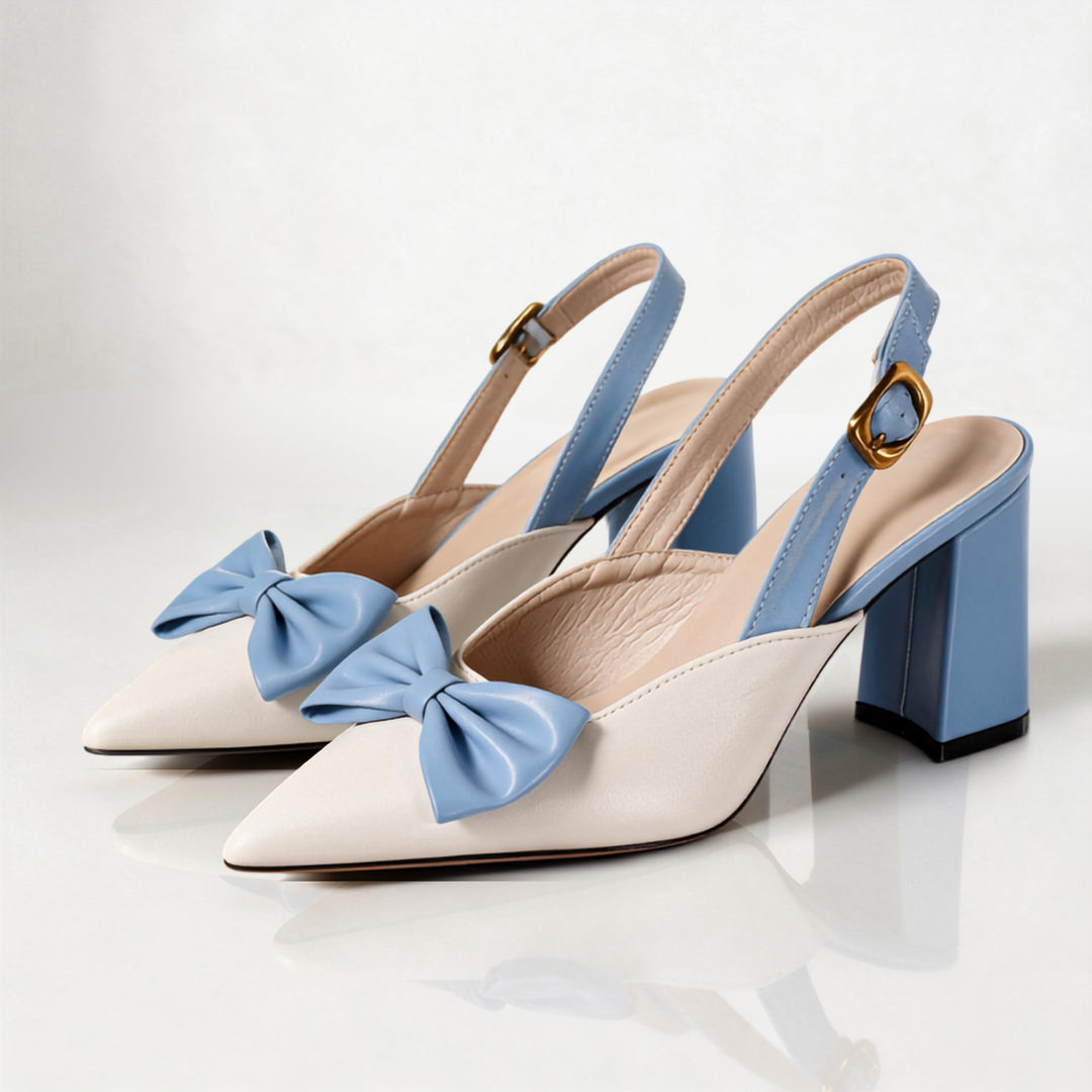 Lisbon Bow Slingback Heels