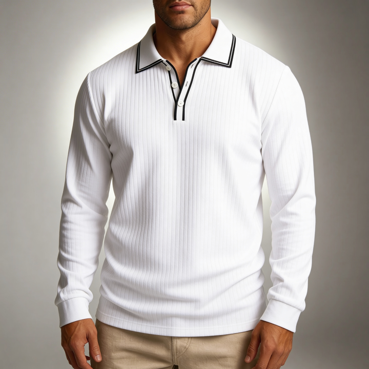 Westbrook Long Sleeve Polo — front view