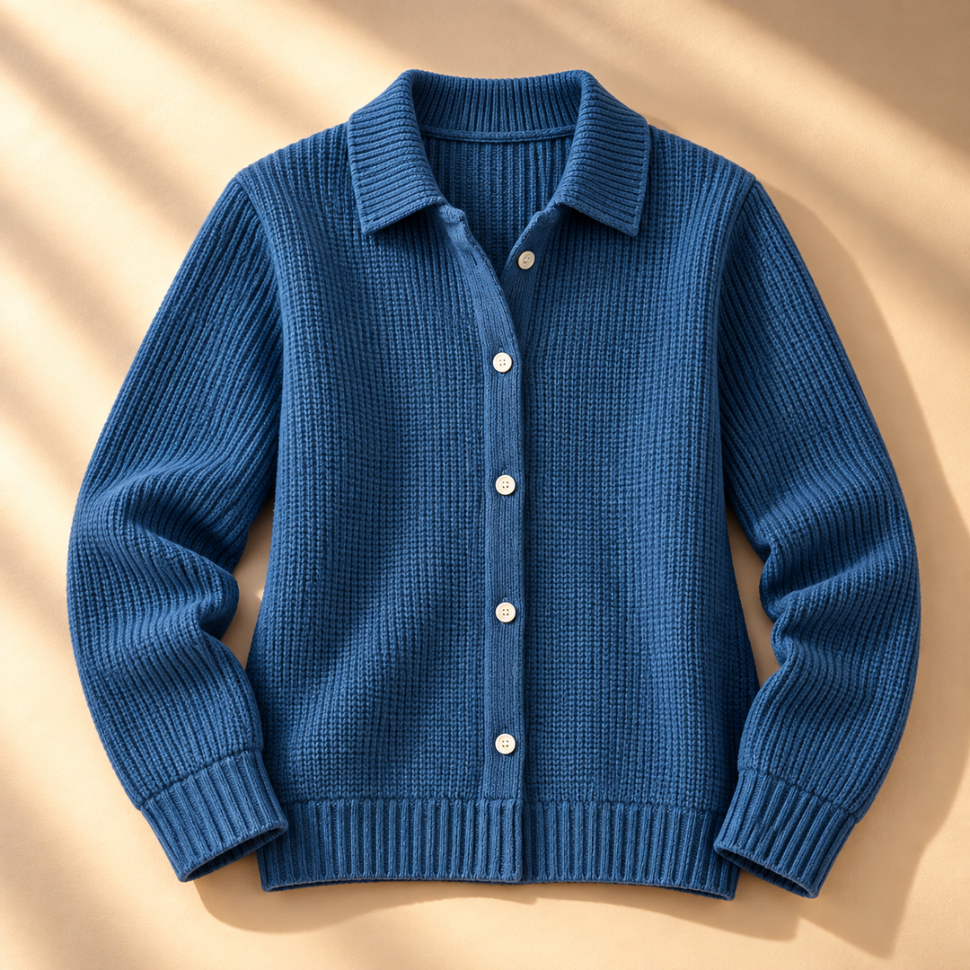 Carmel Collared Waffle Knit