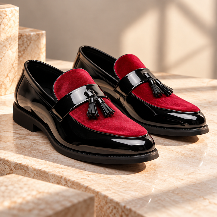 Sterling Velvet Tassel Loafers