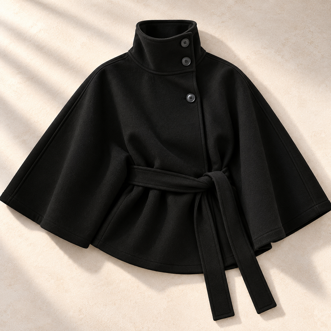 Eleanor Belted Cape Jacket