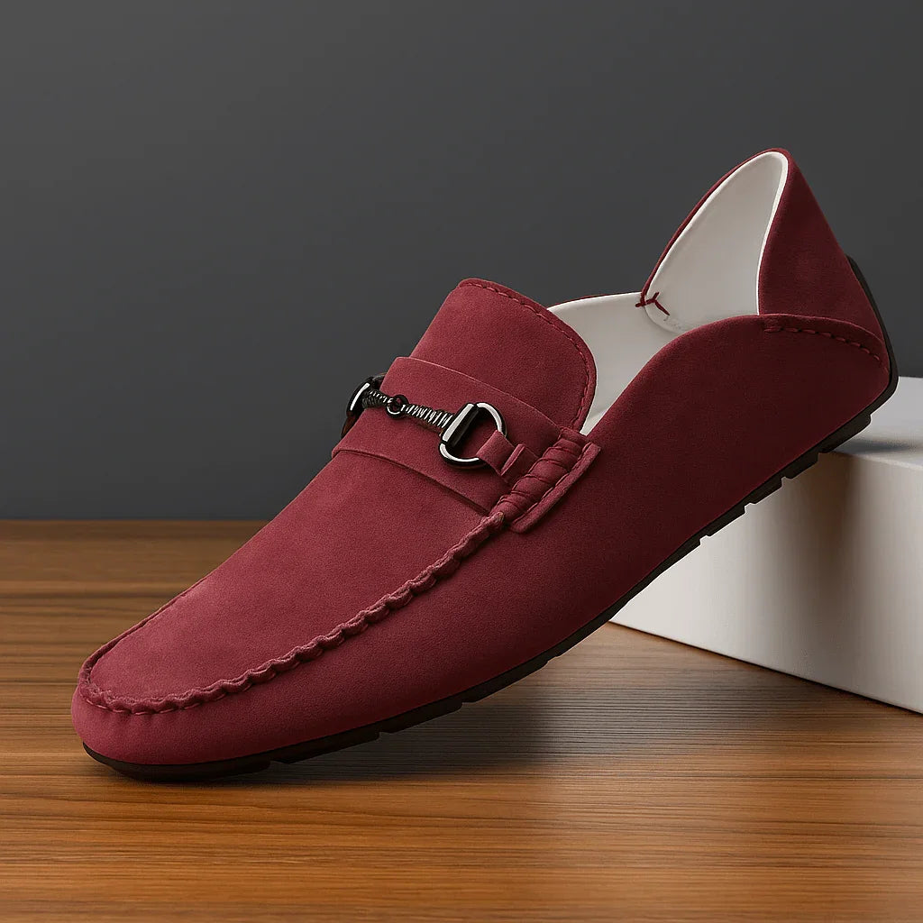 Ricci Penny Suede Loafer — detail view