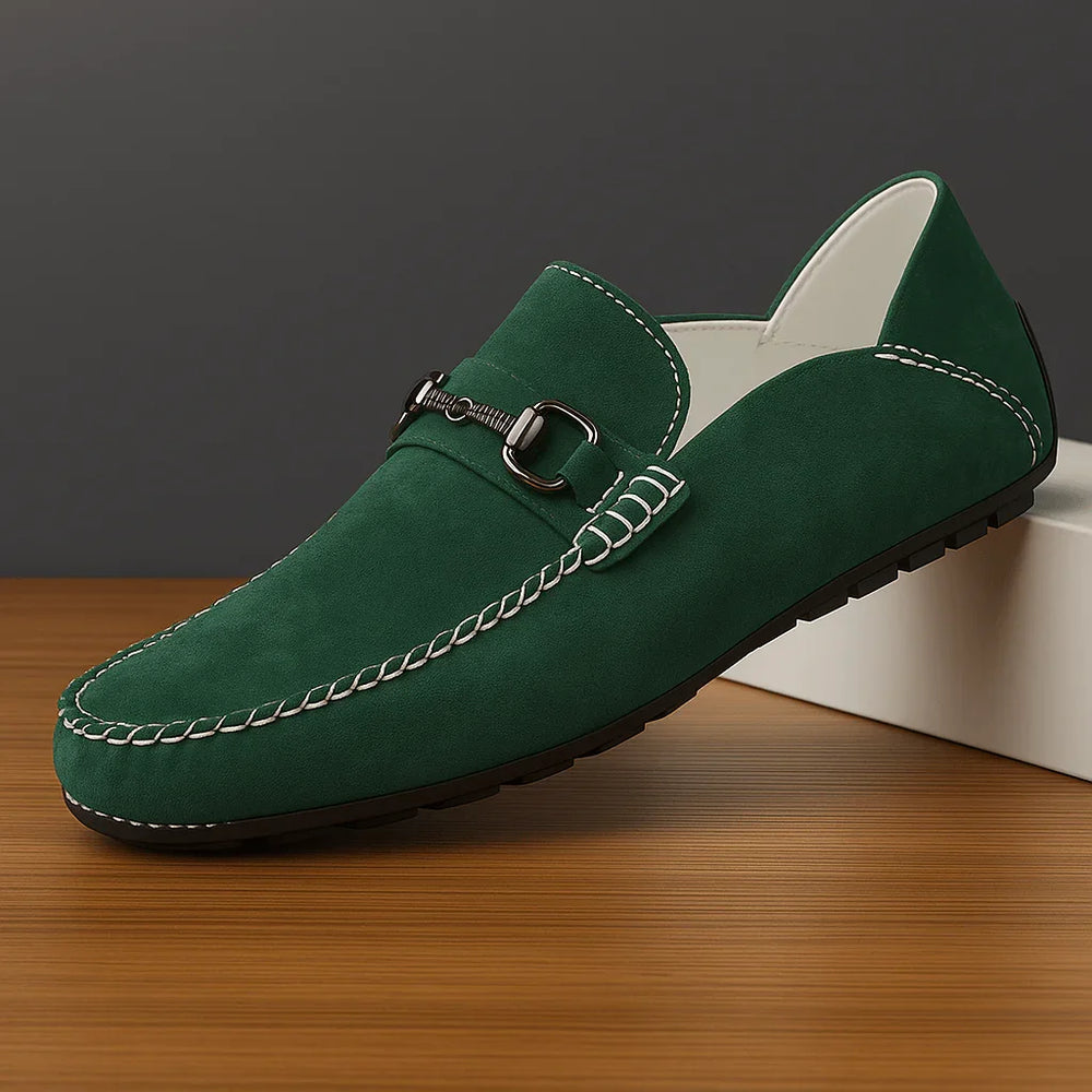 Ricci Penny Suede Loafer — side view