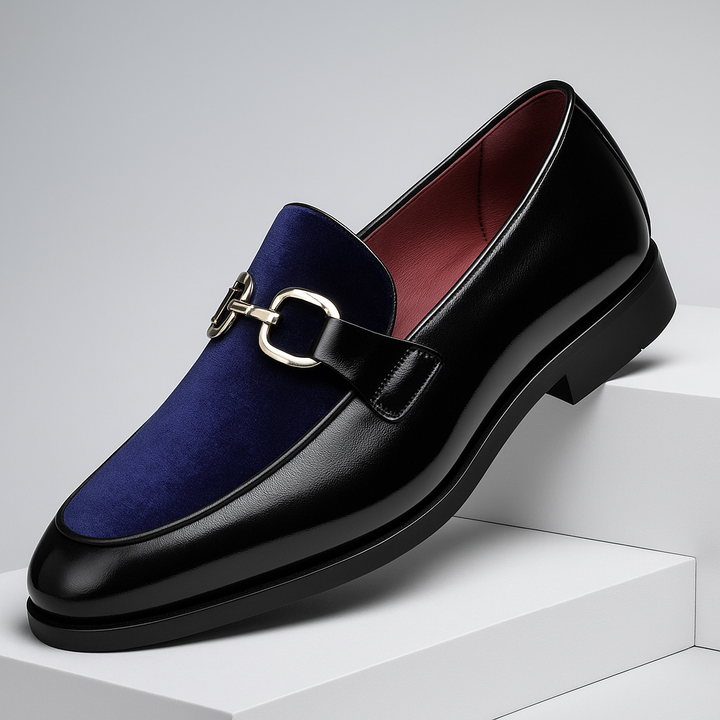 Corvani Velvet Lounge Loafers — lifestyle shot
