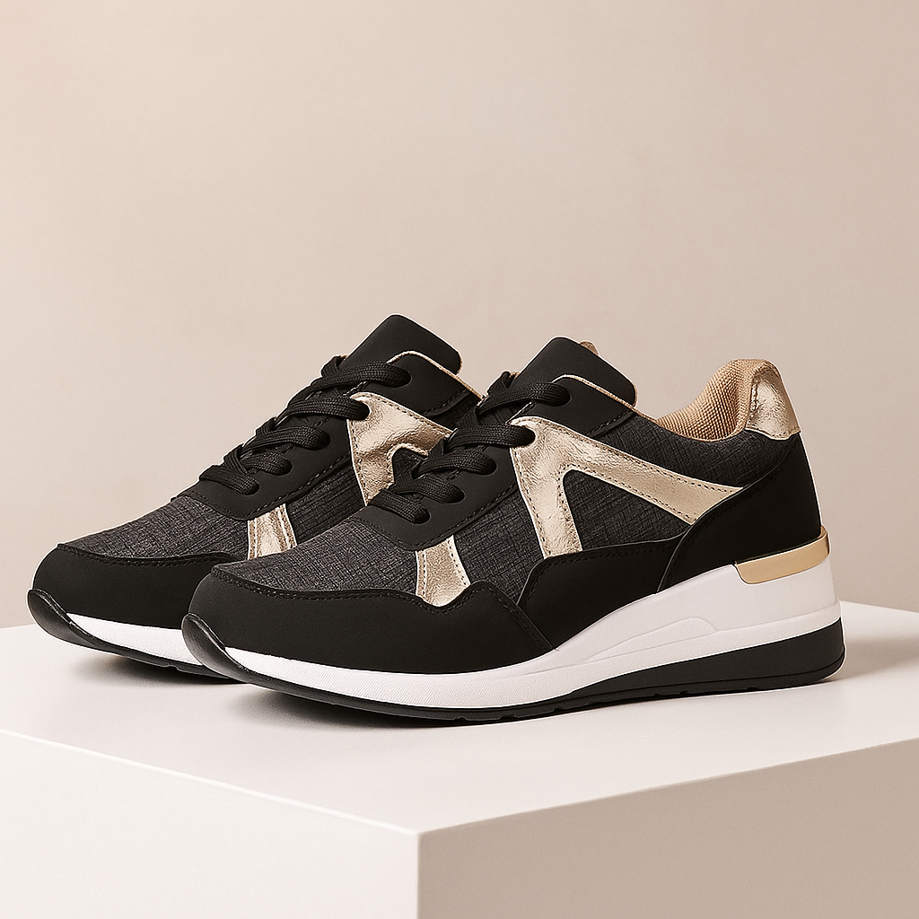 Harper Lane City Lift Sneakers — back view