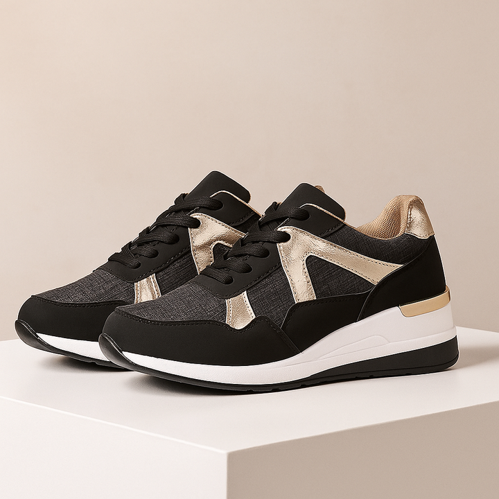 Harper Lane City Lift Sneakers — back view
