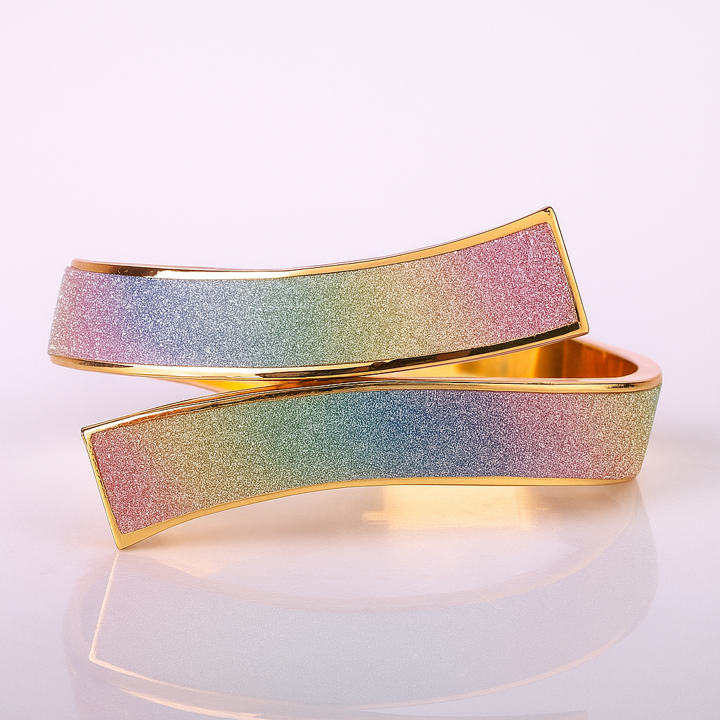 Aurora Glide Arc Bracelet — lifestyle shot