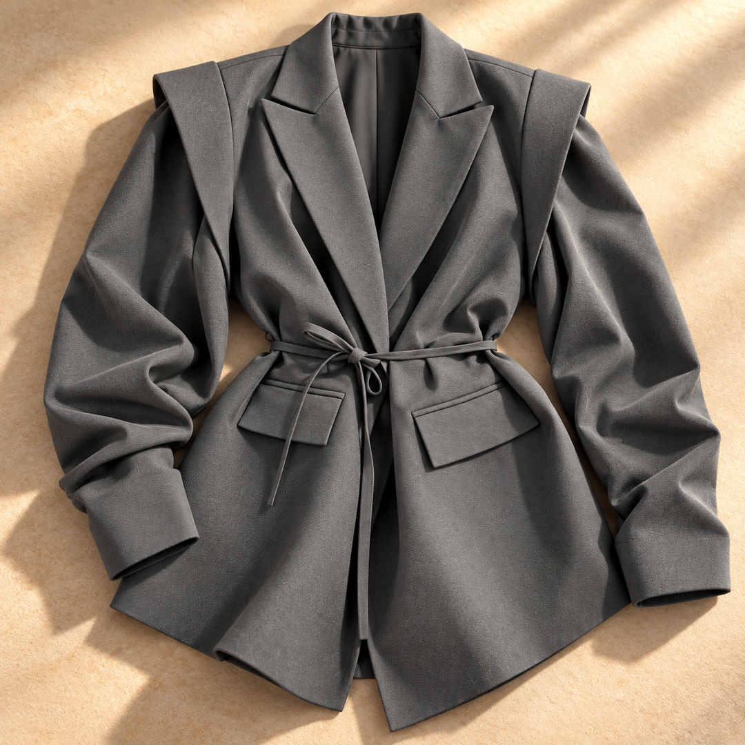Madison Layered-Shoulder Blazer