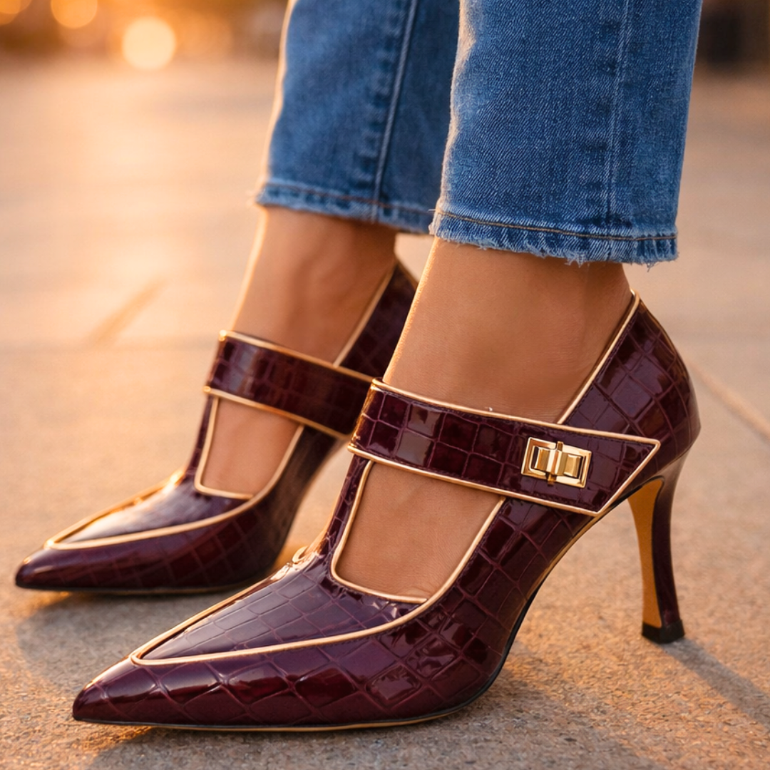 Vivienne Empress Heels — lifestyle shot