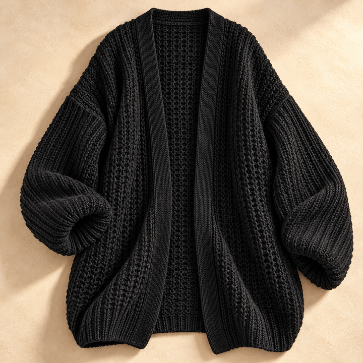 Eleanor Lantern-Sleeve Cardigan