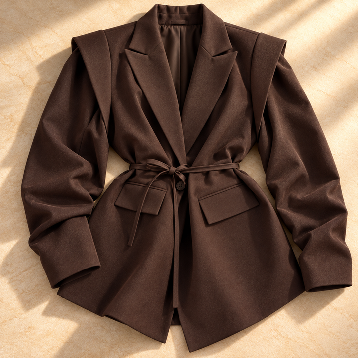 Madison Layered-Shoulder Blazer