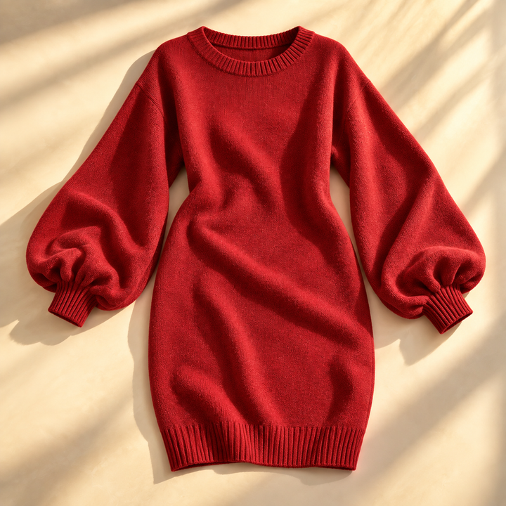 Margot Lantern Knit Dress